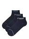 Emporio Armani Men’s Socks Ankle Full Logo Triple Pack Armani Blue-armani