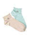 Fms Women Socks Sneaker Without Elastic 2 Pairs Aqua-Pearl