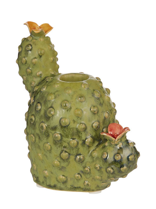 Butlers Cactus Κηροπήγιο Κεραμικό σε Πράσινο Χρώμα 8εκ.