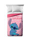 Dimcol Kids Duvet Single with Microfiber Filling Pink 160x240cm