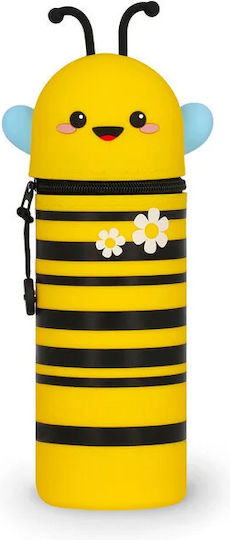 Legami Milano Soft Pencil Case Silicone Barrel Yellow
