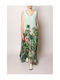 Summer Maxi Dress Palm Green
