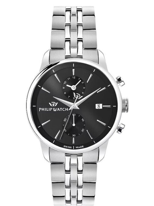 Philip Watch Men's Watch Automatic with Silver Metal Bracelet