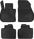 Frogum Set of Front and Rear Mats 4pcs Tray Type for Suzuki Crossover BMW X1 2022 Black