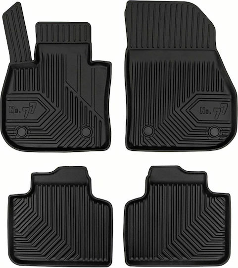 Frogum Set of Front and Rear Mats 4pcs Tray Type for Suzuki Crossover BMW X1 2022 Black