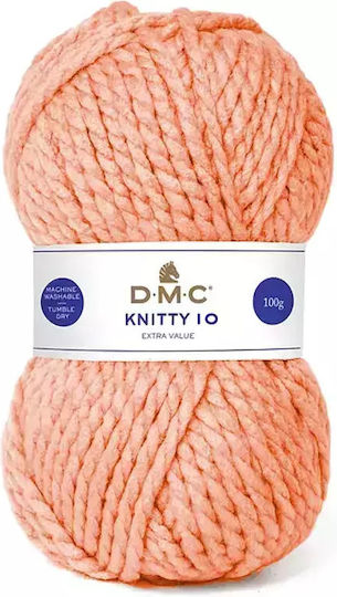 Νήμα Πλέξιμο Knitty 10 D.m.c Col Σομόν 622 Σύνθεση 100% Aκρυλικό Βάρος 100gr Μέτρα 82 1τεμ