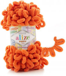 Νήμα Πλέξιμο Alize Puffy Al-06 100γρ Πορτοκαλί