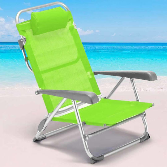 Bakaji Small Chair Beach Aluminium Green