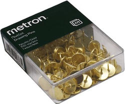Metron Nadeln Kunststoffbox Gold 100 Stück