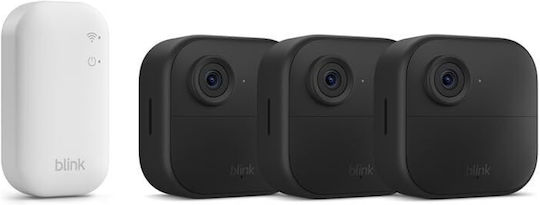 Blink B0DHLSMKJV IP Камера за наблюдение Wi-Fi Full HD 1080p Водоустойчива с Двупосочна Комуникация и Обектив 2.4мм