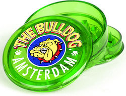 Bulldog Amsterdam Grinder Διάφανο Πλαστικό Πράσινο 60mm 3 Parts