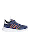 X_plrpath Kids Sports Shoes Running with Hoop & Loop Closure Blue