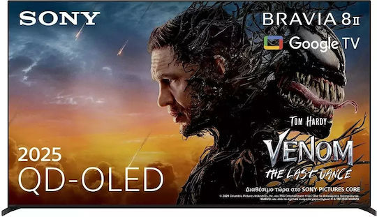 Sony Smart Τηλεόραση 65" 4K UHD OLED BRAVIA 8 II HDR (2025) K-65XR8M2