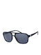 Paolo Moss Men's Sunglasses with Black Plastic Frame and Gray Lens 2013021651