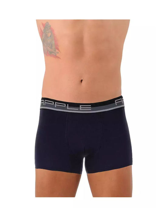 Apple Boxer Herren Boxershorts Navy/Grey 1Packung