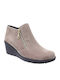 Wildleder Stiefeletten Damen Braun