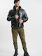 Winter Jacke Puffer Wasserdicht und Winddicht Schwarz