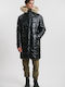 Winter Jacke Puffer Wasserdicht und Winddicht Schwarz