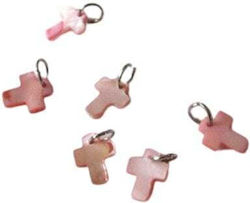 Kreuz Filz 1cm Set/50 Korken Rosa