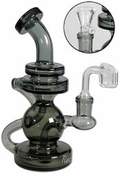 Γυάλινο Herb Oil Bong Blaze Recycle Diffuser Μαύρο 19cm