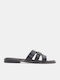 Flache Sandalen für Damen in Schwarz Farbe