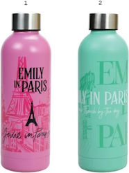 Gim Emily In Paris Kids Water Bottle Made of Al...