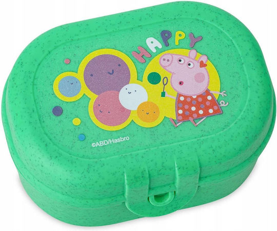 Koziol Plastic Kids' Food Container Peppa Pig Green