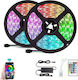 ACP Waterproof Smart LED Strip Wi-Fi 12V RGB Light 10m Type SMD5050 with Power Supply & Remote Control