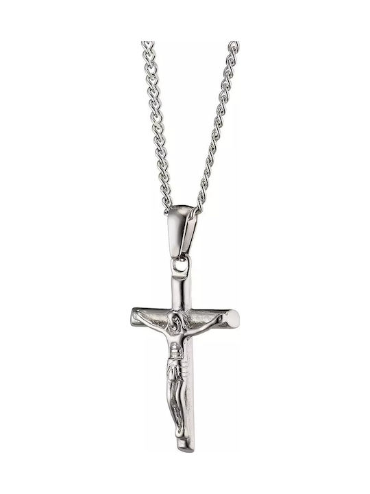 Oxzen Men's Cross with the Crucified from Steel...