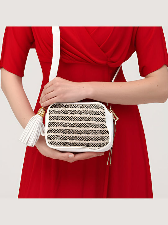 Straw Women's Bag Shoulder White