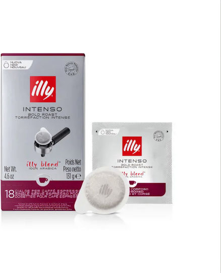 Illy Κάψουλες Espresso Forte Συμβατές με Μηχανή E.S.E. Pod 18caps