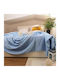 Kotonia Home Cuvertură Extra-dublu Bumbac Albastru 220x240cm