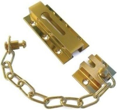 Metalor Mâner Ușă cu Lanț Argintiu