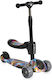 Byox Kids Scooter Foldable Rumble Wild Dragon 3-Wheel with Seat Multicolour