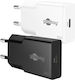 Goobay Φορτιστής Χωρίς Καλώδιο GaN με Θύρα USB-C 30W Power Delivery Λευκός (75736)