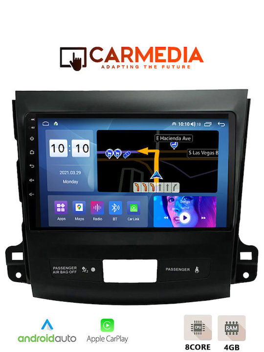 Carmedia Автомобилна Аудио Система (Блутут/USB/WiFi/GPS/Apple-Carplay/Android-Auto) с Тъчскрийн 9"