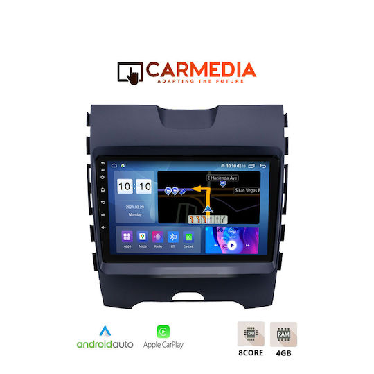 Carmedia Ηχοσύστημα Αυτοκινήτου για Ford Edge 2015 (Bluetooth/USB/WiFi/GPS/Apple-Carplay/Android-Auto) με Οθόνη Αφής 9"