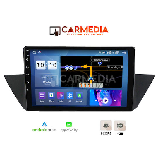 Carmedia Автомобилна Аудио Система (Блутут/USB/WiFi/GPS/Apple-Carplay/Android-Auto) с Тъчскрийн 10"