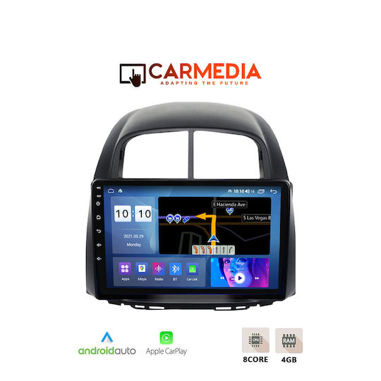 Carmedia Автомобилна Аудио Система (Блутут/USB/WiFi/GPS/Apple-Carplay/Android-Auto) с Тъчскрийн 10"