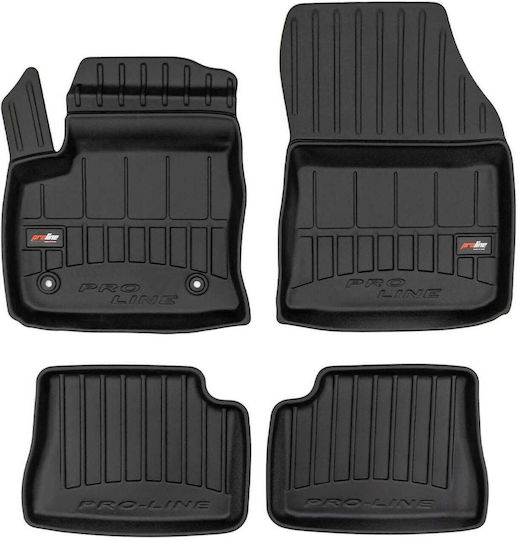 Frogum Μπροστινά Πατάκια 2τμχ για Suzuki Crossover Alfa Romeo Junior Dacia Duster 2001-2006 Μαύρα