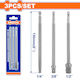 Wadfow Set Adaptoare Lungi 150mm 1/4" 3/8" 1/2" 3 Bucăți Wsv4k03