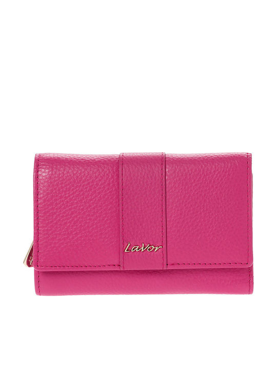 Leather Women's Wallet Classic with RFID Fuchsia