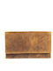 Leather Women's Wallet Classic Yellow