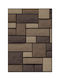 Conceptum Hypnose Teppich Rechteckig Synthetisch,Polyester/Cotton/Leather Brown