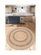 Conceptum Hypnose Rug Round from Jute Natural