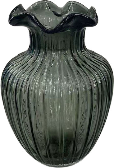 Cosmofan Διακοσμητικο Βαζο Γυαλινο 11*21cm