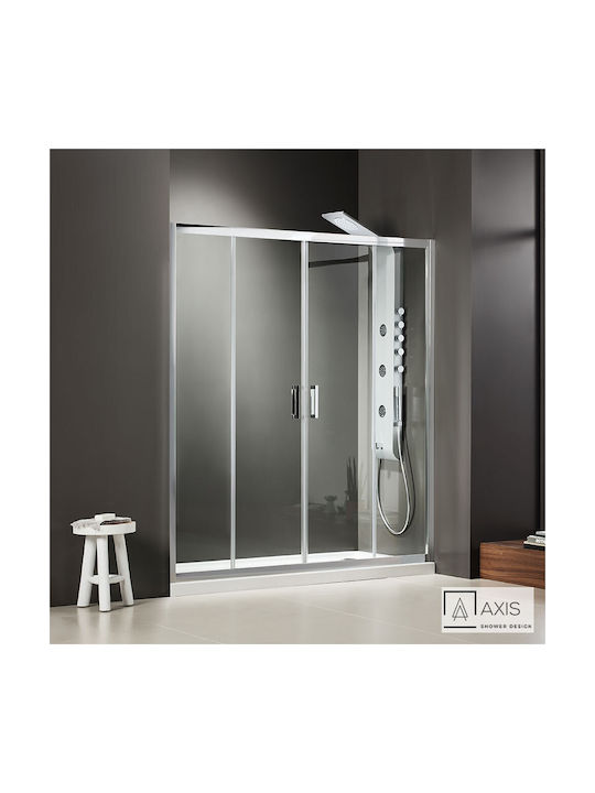 Axis Feste Seite für Dusche 70x185cm Sauberes Glas