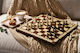 Wooden Tournament Chess Jupiter No 4 42x42cm Burned Weighted Metal