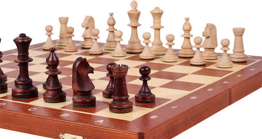 Set Șah Profesional Tournament Chess Nr 5 Incrustat 48x48cm