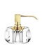 Decor Walther Liquid Soap Container Crystal Transparent Pump Gold 80 Ml